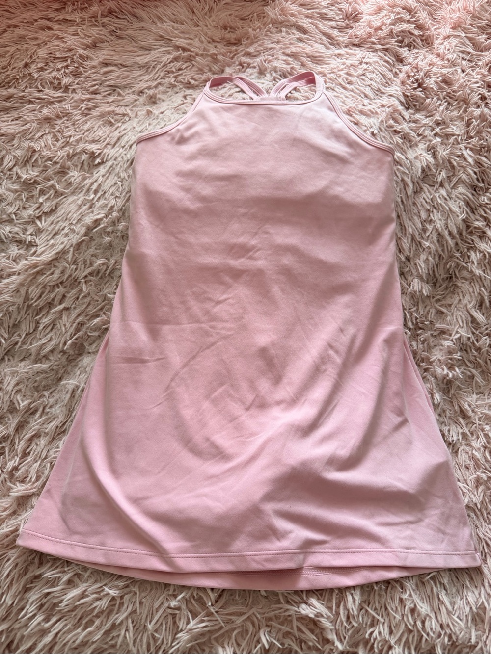 Under Armour Pink Racerback dress romper (fits women XS)